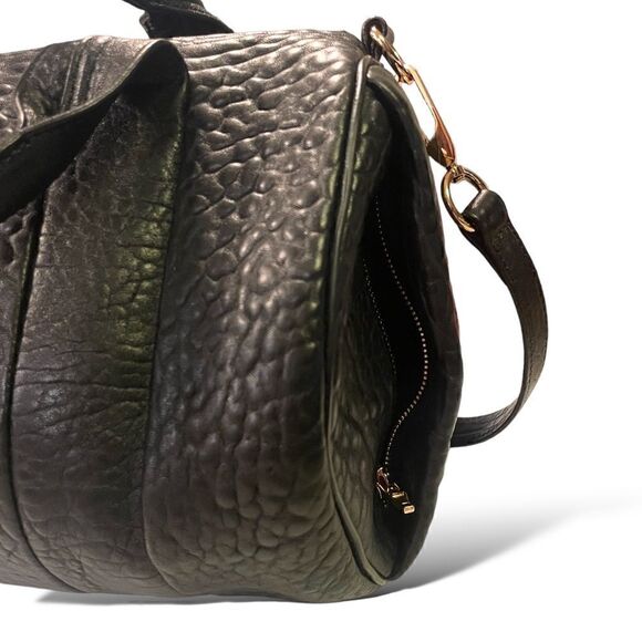 ❤️SOLD❤️ALEXANDER WANG Pebbled Lambskin Rockie & Rose Gold Hardware Crossbody - Picture 12 of 15